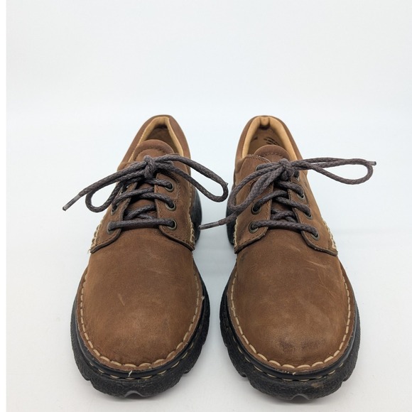 Börn M W B2346 Brown Leather Lace Up Oxford Shoes Women Size 38 - Picture 5 of 16